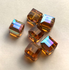 Swarovski Crystal Cubes 4mm 288 pcs Topaz AB 5601