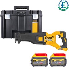 Dewalt DCS389NT 54V XR Brushless Reciprocating Saw With 2 x 6Ah Batteries & Case