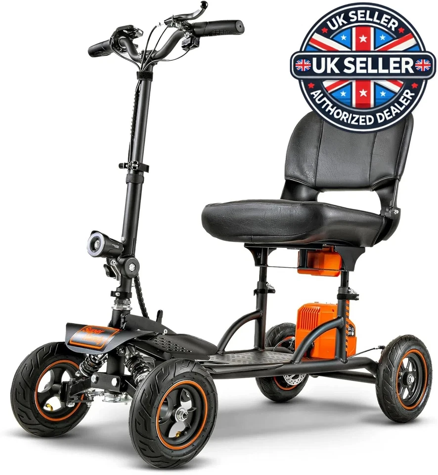 SuperHandy Portable 4-wheel Mobility Scooter Aluminum Frame 159 kg Capacity