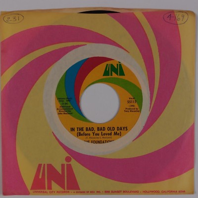 THE FOUNDATIONS: In The Bad, Bad Old Days USA UNI Soul ORIG 45 NM-