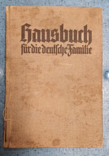 1935 Household For The German Family Antique Cook Book Collectors Rare Opladen