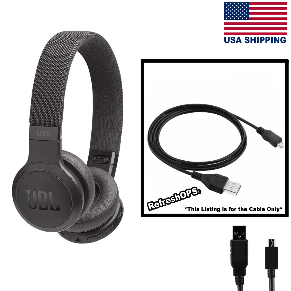 JBL Live 400BT Wireless Headphones USB Cable Transfer Cord
