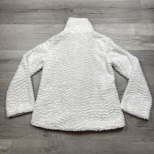 Patagonia Pelage Jacket Womens XS Faux Fur Cream Beige Full Zip Snap Cozy Style - Picture 6 of 14