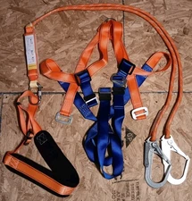 Safety Harness Fall Protection Kit: Full Body Roofing Harnesses with Shock Absor