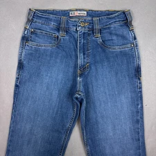 5.11 Tactical Jeans Mens 28x30 Blue Denim Pant Defender Flex Work Range Office