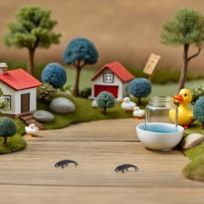 10 Pcs Petites Décorations De Poissons Koi En Plastique Jouets Simulation