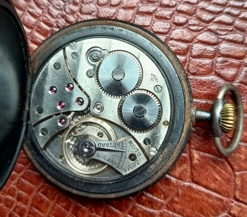 Antique Pleiade Brevet Pocket Watch Niello - Picture 8 of 10