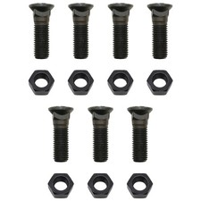 7 - Plow Bolt and Nut for Blades / Cutting Edges - 3/4-10x3 - Grade 8, Dome Head