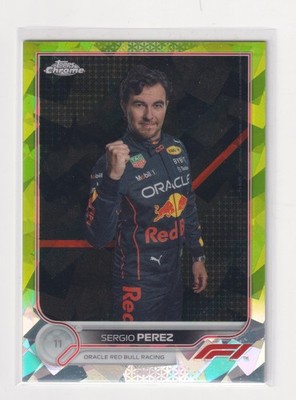 2022 Topps Chrome Formula 1 Racing Green Sapphire Sergio Perez /199