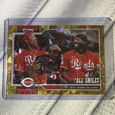 Topps Series Two Elly De La Cruz Will Benson Reds 2026 #553 All Smiles /50