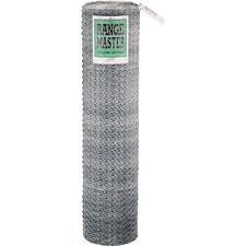 Rangemaster 5926 Poultry Net, 150 ft L, 24 in W, 20 Gauge, Hexagonal Mesh, 1 in 0.69 per foot
