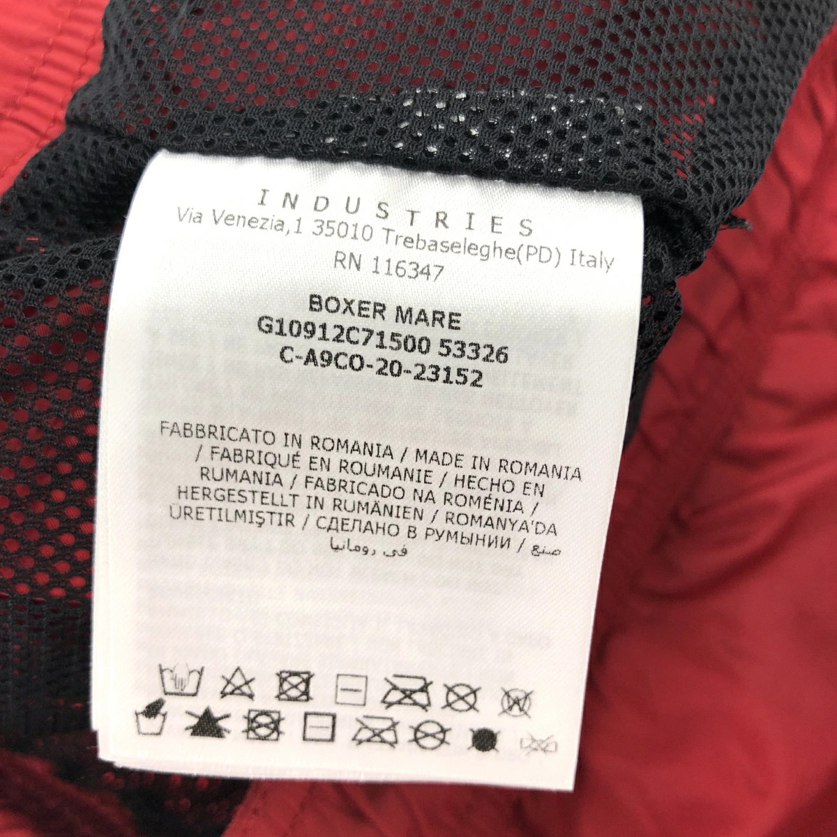 MONCLER Men's Swimming Pants Shorts L Red Boxer Mare Bottoms thumbnail 4