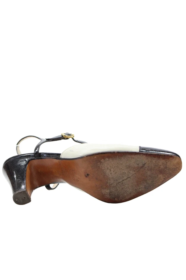 Tacones Tanino Crisci para mujer de cuero con hebilla al tobillo blancos talla 7,5 Foto 4 de 4