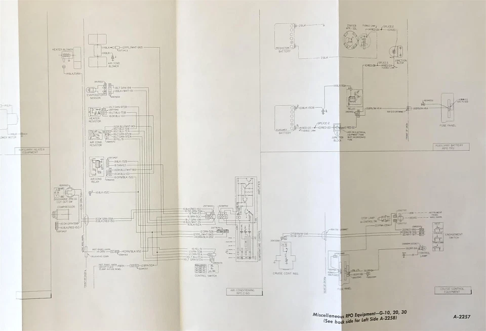 Chevy GMC G 1974 furgoneta diagrama de cableado G10 G20 G30 G1500 G2500 G3500 Chevrolet Foto 3 de 3