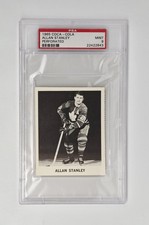 PSA GRADED 9 MINT VINTAGE 1965 Coca-Cola Allan Stanley Perforated MAPLE LEAFS 