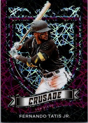 2021 Panini Chronicles #5 Fernando Tatis Jr. Crusade Purple Velocity