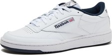 Reebok Club C 85 Men's Tennis Shoes, Casual Fashion White Navy New Original