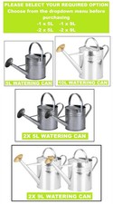 Galvanised Watering Can Metal Steel Indoor Outdoor Garden Plants Gardening 9L/5L