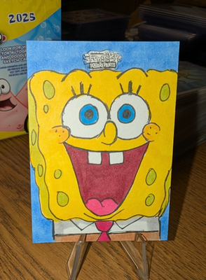 2025 Topps Chrome SpongeBob 25th Anniversary 1/1 Sketch Card Allen