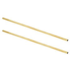 2Pcs H62 Brass Round Tube, 8.5mm OD 0.5mm Wall Thickness 300mm Length Pipe Tube