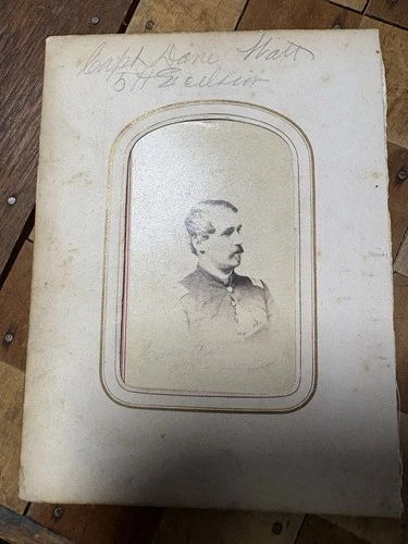 CAPT DAVID M. WATT 74th New York Inf Civil War 5th Excelsior Brigade CDV PHOTO