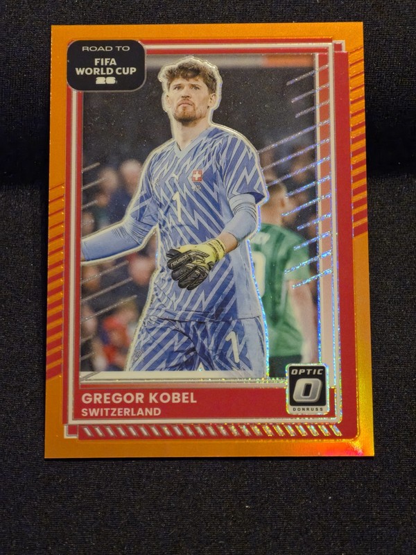 Gregor Kobel /99 Gold Holo 2025-26 Panini Donruss RTWC #175 Switzerland