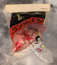 Vintage Space Top - Larjer Plastic Hull Canada - SEALED w/ String - Spinning Toy