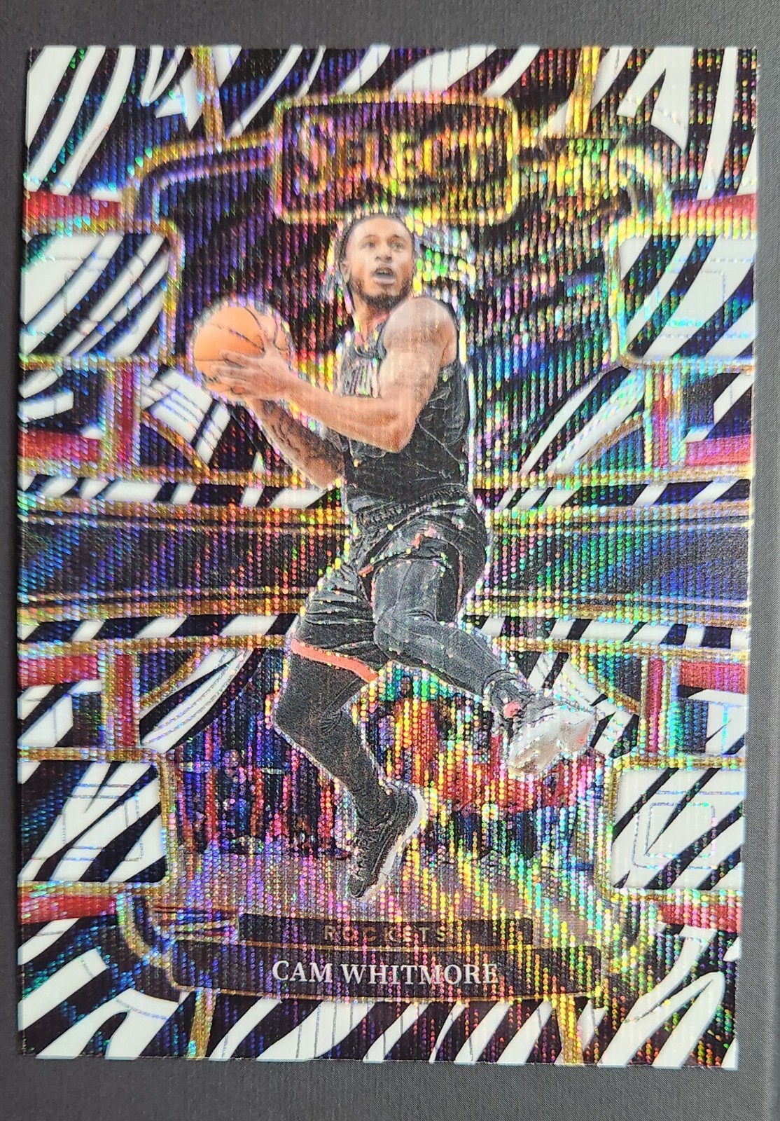 🔥 2023-24 Panini Select Concourse Cam Whitmore #69 ZEBRA Prizm RC CASE HIT! 🔥