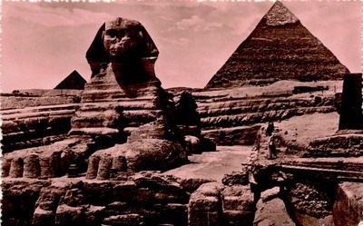 CAIRO, Sphinx, Pyramids, Paul, Jurdon, Frag hihonen, Europe, Postcard