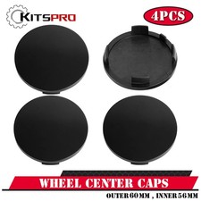 Universal 4x 2.4inch Wheel Center Rim Hub Caps Outer 60mm Inner 56mm Matte Black Universal 4x 2.4inch Wheel Center Rim Hub Caps Outer 60mm Inner 56mm Matte Black