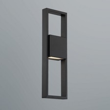 WAC Lighting Archetype 18 in. Black Integrated LED Outdoor Wall Sconce, 3000K