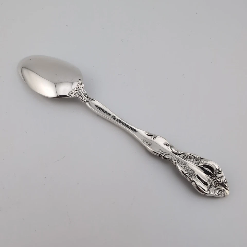 Oneida Michelangelo Sterling Silver Demitasse Spoon - 4 1/4" - No Monograms - Image 2 of 3
