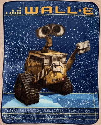 Y2K kids Disney Pixar Wall-E Fleece Throw Blanket