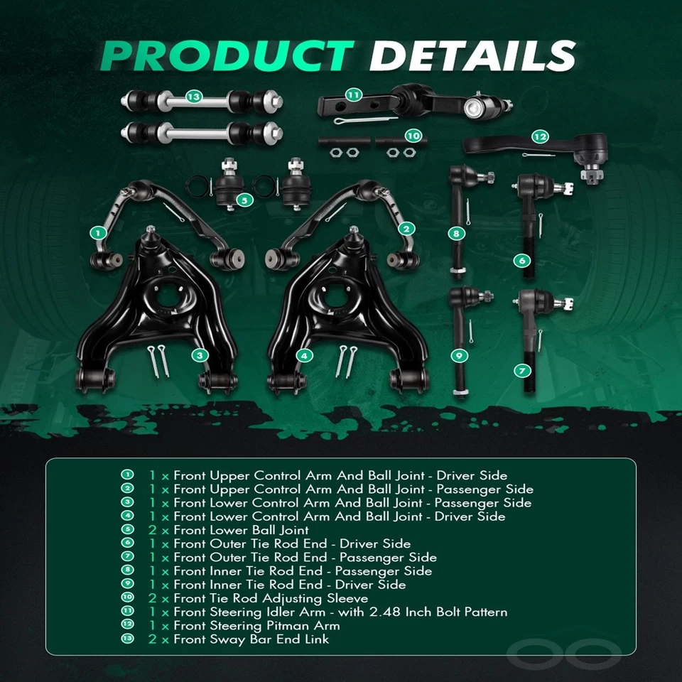 For 1997-2004 Ford F-150&1997-1999 Ford F-250 Front Control Arm And Ball Joint - Image 3 of 4