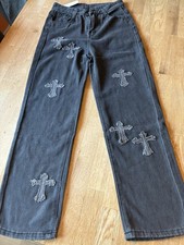 Baggy Jeans Schwarz Größe S