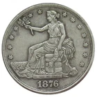 1876 CC Seated Liberty Take flowers Silver 1 Dollar  High Grade A++++
