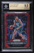 2015-16 Panini Prizm Ruby Wave 133/350 Vlade Divac #287 BGS 9.5 GEM MINT HOF 3c7