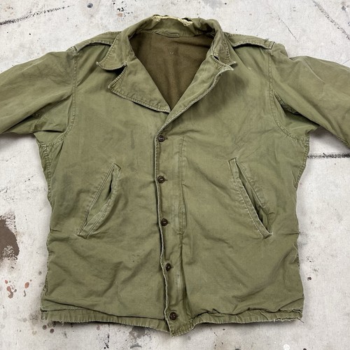 Veste de campagne vintage années 40 WW2 US militaire M41 homme grande taille M1941 armée USGI talon - Photo 2/8