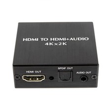 4Kx2K HDMI to 3.5MM Audio Converter SPDIF Optical Stereo Out Splitter Adapter e