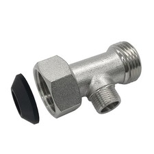 Bidet T-Adapter Tee Valve 3-Way Connector for Toilet Bidet Attachment