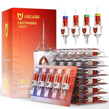 50PCS Finger Ledge Tattoo Cartridge Needles Assorted Mixed Size 10 Bugpin Ro...