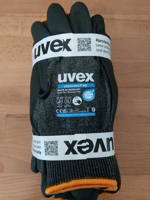 Uvex phynomic F XG Größe 9, 10 Paar, Schnittschutzhandschuhe, Arbeitshandschuhe
