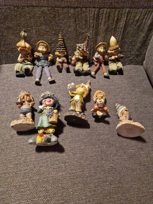 Wichtel Natur Dekofiguren Sammlung Konvolut Keramik Keramikfiguren Deko Vintage