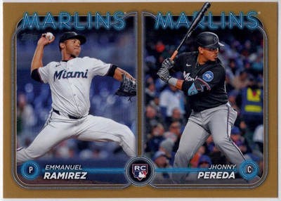 2024 Topps Update #US185 Jhonny Pereda / Emmanuel Ramirez RCOM Gold