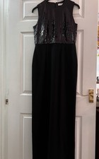 Gorgeous  Debenhams Long Black Maxi Evening Dress Size 12. Worn Once. 