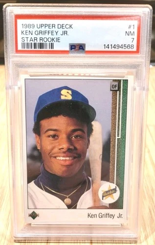Ken Griffey Jr 1989 Upper Deck #1 Star Rookie RC - PSA 7