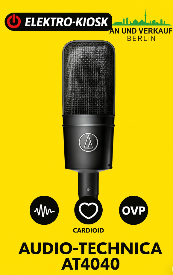🎤 Audio-Technica AT4040 Kondensator Mikrofon Nieren Microphone Kardioid ✅ OVP