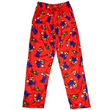 Super Mario Bros. Pose Collage Sleep Pants Red
