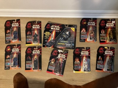 VTG Star Wars Phantom of the Menace MOC Comtech and Figure Lot