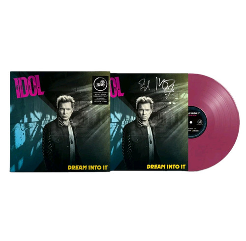 AUTOGRAPHED SIGNED Billy Idol Dream Into It LTD Purple Vinyl LP PRESALE